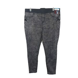 NOBO Mid Rise Jegging Pant Jean Junior Size XXXL 3XG 21 Acid Wash Stretch NWT